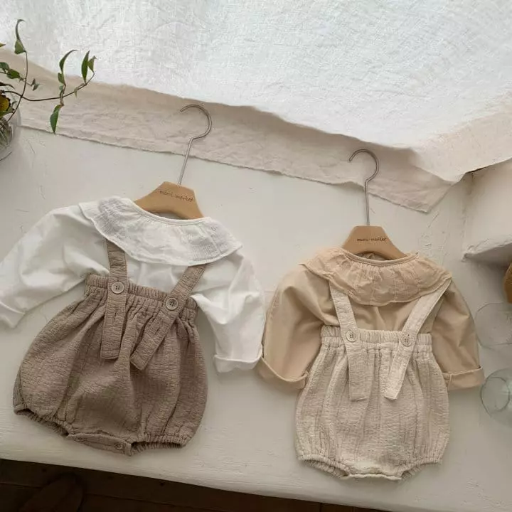 Mimi Market - Korean Baby Fashion - #babyfever - Stitch Dungarees  - 9