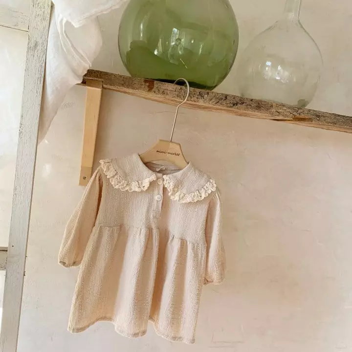 Mimi Market - Korean Baby Fashion - #babygirlfashion - Cubic Frill One-piece - 7
