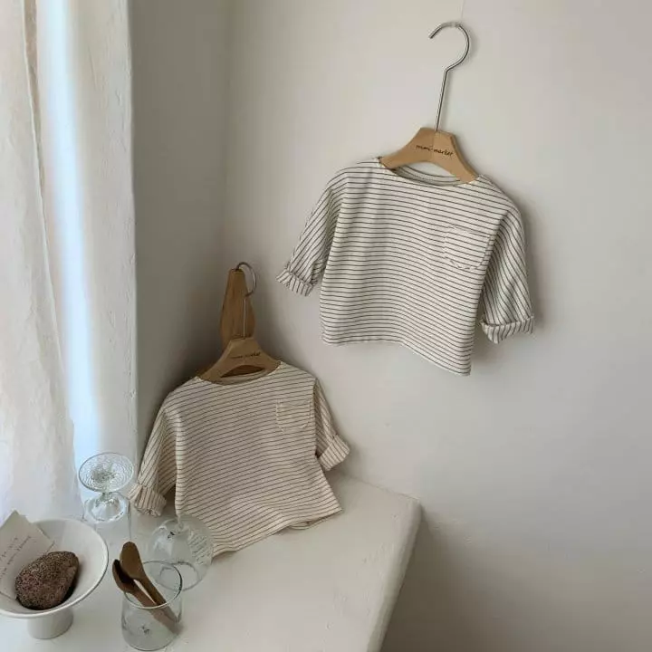 Mimi Market - Korean Baby Fashion - #babylifestyle - Winner One Stripes Tee - 2