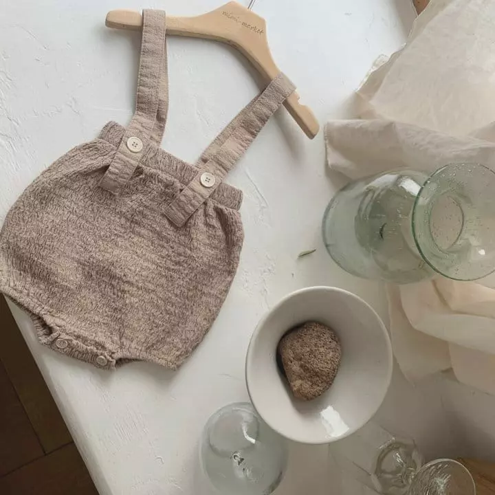 Mimi Market - Korean Baby Fashion - #babylifestyle - Biscuit Dungarees - 6