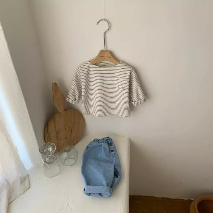 Mimi Market - Korean Baby Fashion - #babyoninstagram - Winner One Stripes Tee - 4