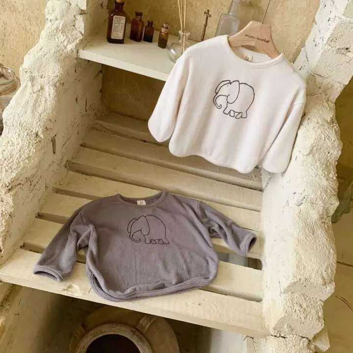 Mimi Market - Korean Baby Fashion - #babyoutfit - Elephant Tee - 2