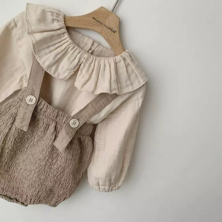 Mimi Market - Korean Baby Fashion - #babyoutfit - Biscuit Dungarees - 10