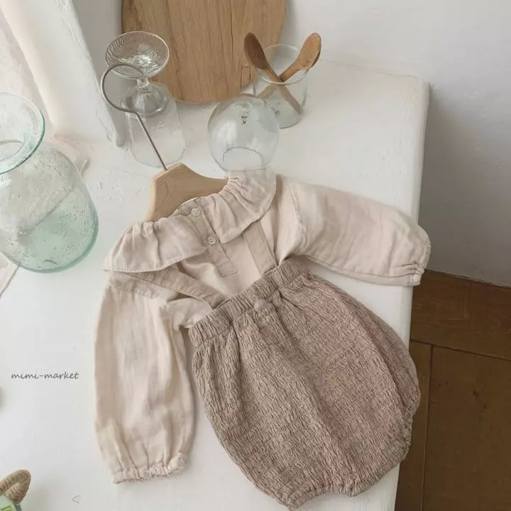 Mimi Market - Korean Baby Fashion - #babywear - Biscuit Dungarees - 11