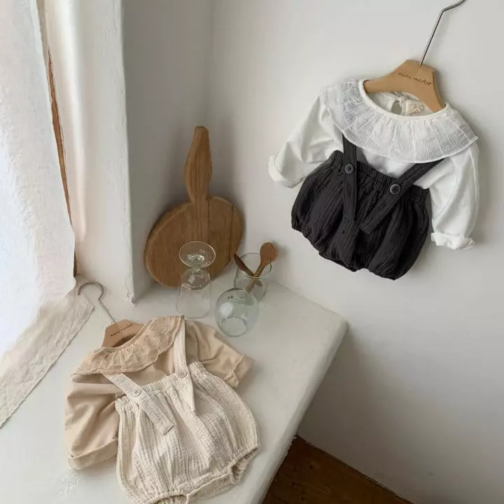 Mimi Market - Korean Baby Fashion - #onlinebabyboutique - Stitch Dungarees  - 2