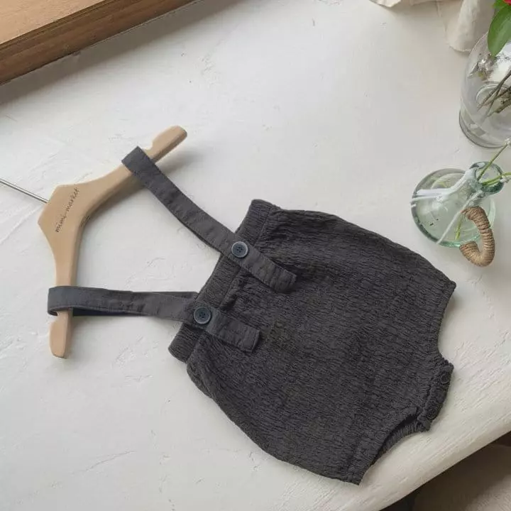 Mimi Market - Korean Baby Fashion - #onlinebabyboutique - Biscuit Dungarees - 12