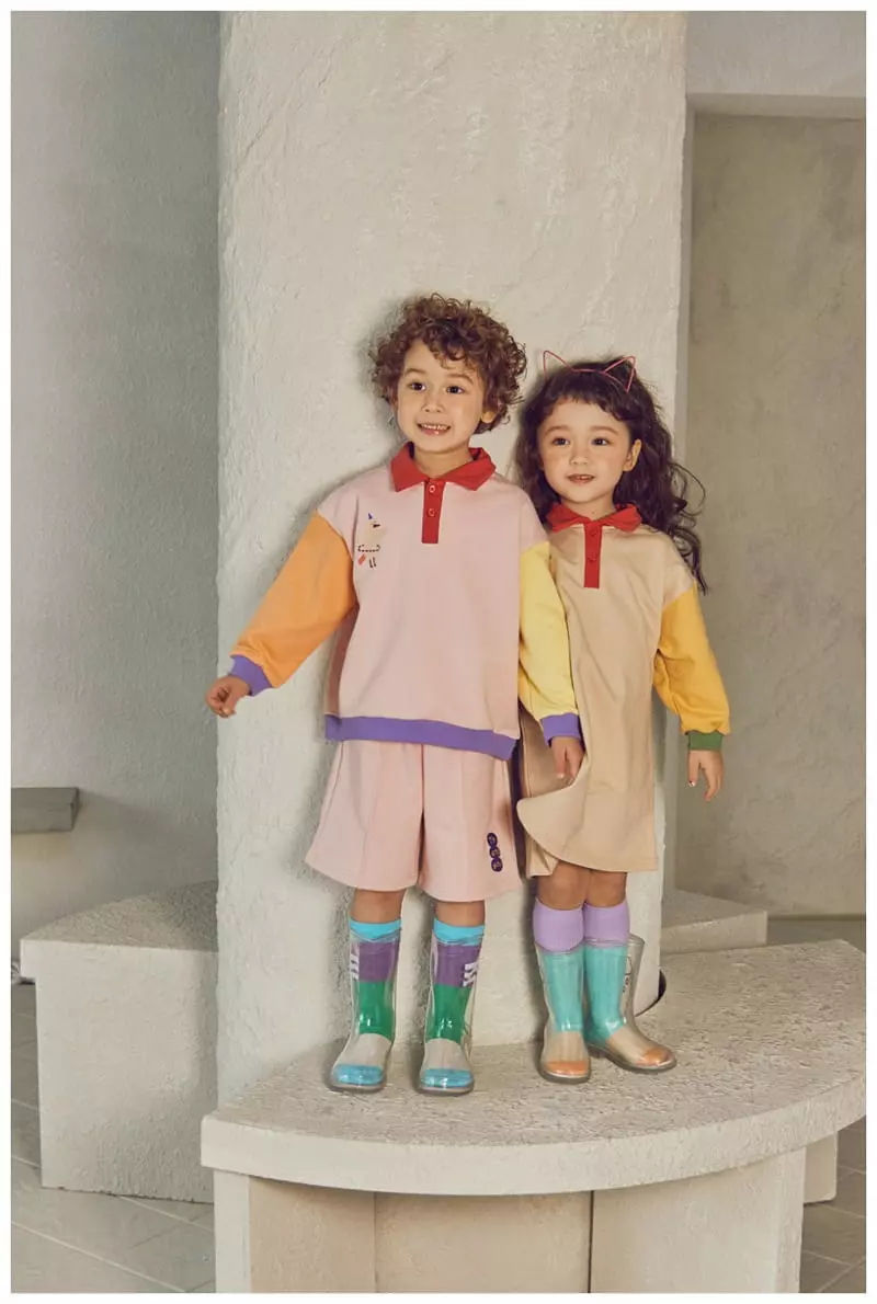 Mimico - Korean Children Fashion - #Kfashion4kids - Bud Top Bottom Set - 10