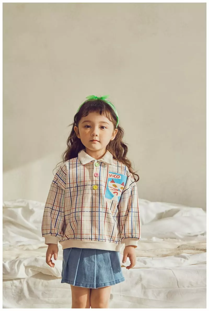 Mimico - Korean Children Fashion - #discoveringself - New Collar Tee - 6