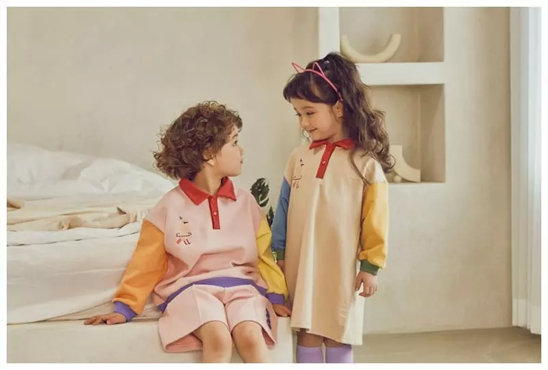 Mimico - Korean Children Fashion - #fashionkids - Bud Top Bottom Set - 6