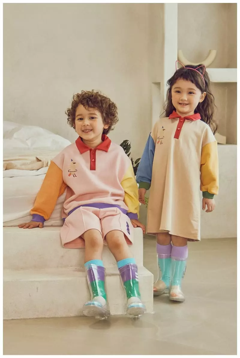 Mimico - Korean Children Fashion - #kidsshorts - Bud Top Bottom Set - 7
