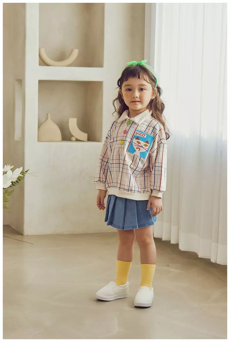Mimico - Korean Children Fashion - #kidsshorts - New Collar Tee - 8