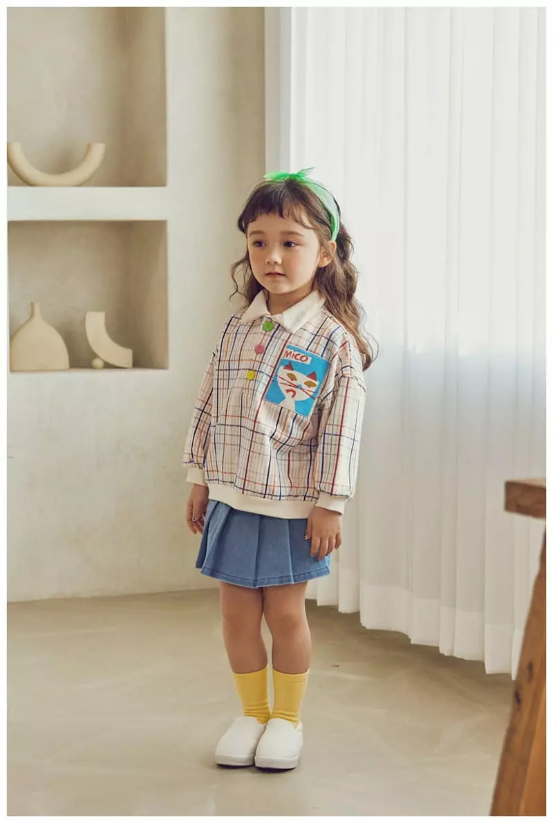 Mimico - Korean Children Fashion - #kidsstore - New Collar Tee - 9