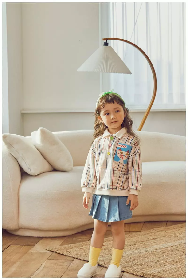 Mimico - Korean Children Fashion - #kidzfashiontrend - New Collar Tee - 10