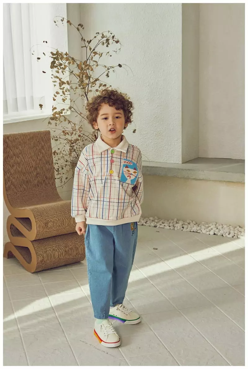 Mimico - Korean Children Fashion - #prettylittlegirls - New Collar Tee