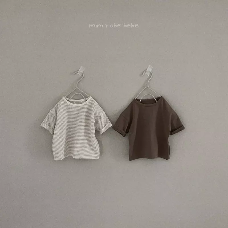 Mini Robe - Korean Baby Fashion - #babyboutique - Bebe Capri 1+1 Tee - 11