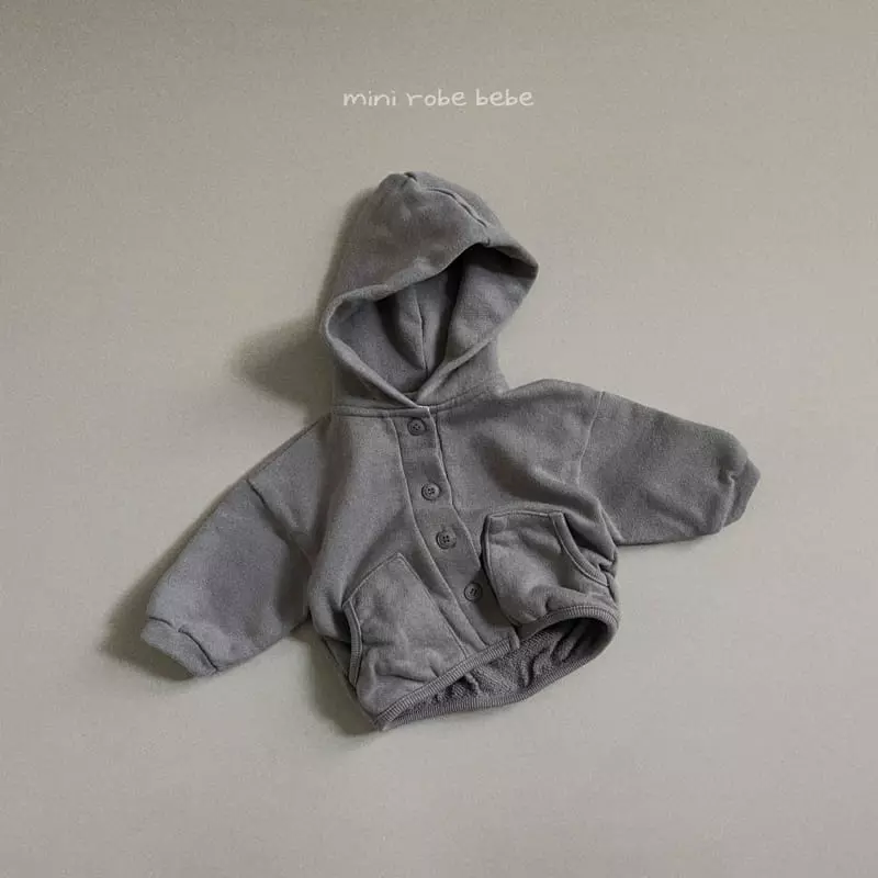 Mini Robe - Korean Baby Fashion - #babyboutique - Bebe Hoody Cardigan - 3