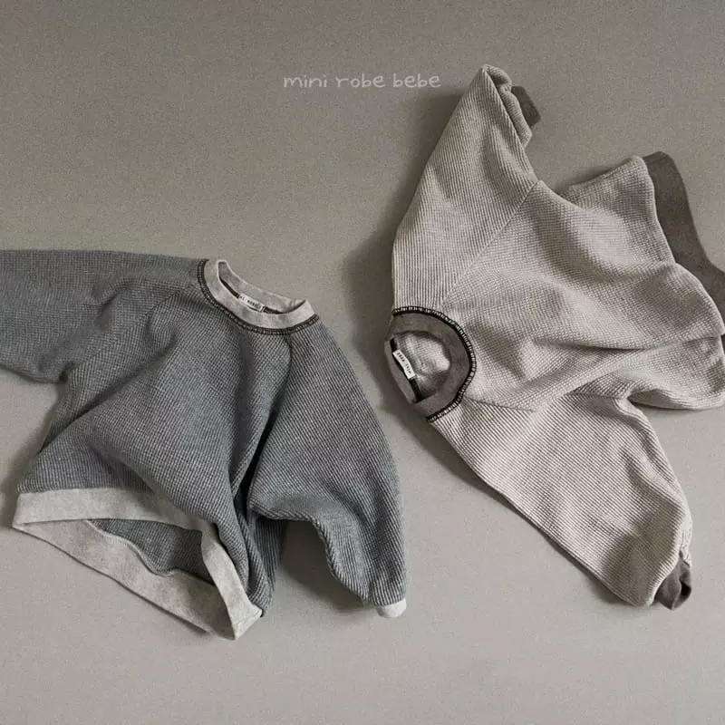 Mini Robe - Korean Baby Fashion - #babyboutique - Bebe Croiffle Sweatshirt