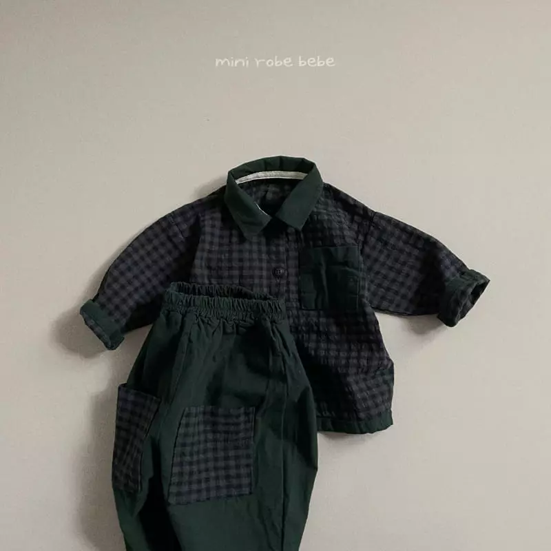 Mini Robe - Korean Baby Fashion - #babyclothing - Check Bbang Pants - 10