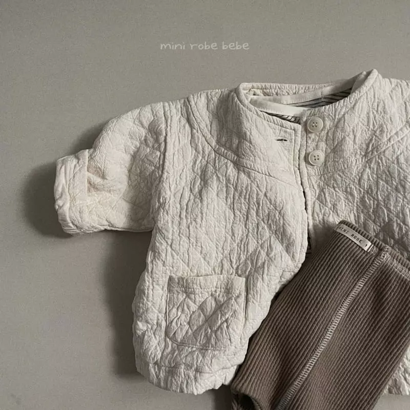 Mini Robe - Korean Baby Fashion - #babyfever - Quilitng Shirring Jumper - 10