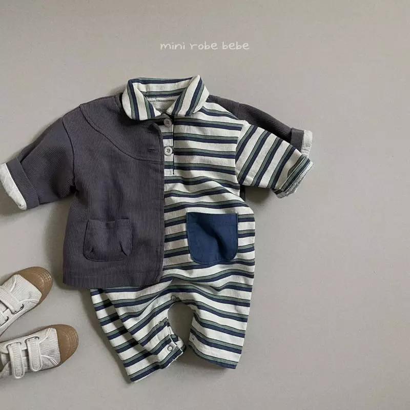 Mini Robe - Korean Baby Fashion - #babygirlfashion - Quilitng Shirring Jumper - 11