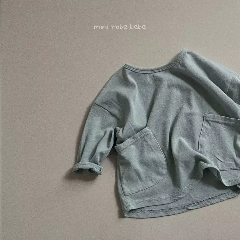 Mini Robe - Korean Baby Fashion - #babyfever - Pocket Tee - 4
