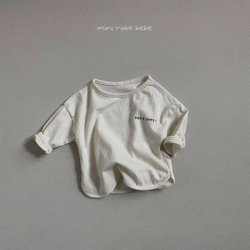 Mini Robe - Korean Baby Fashion - #babygirlfashion - Basic Piping Tee - 2
