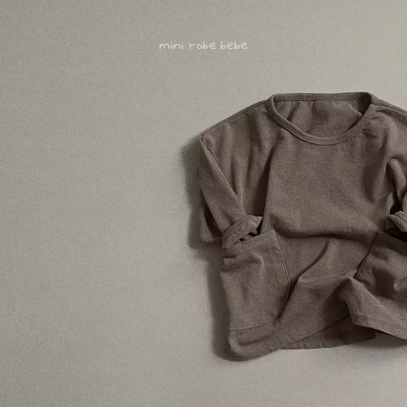 Mini Robe - Korean Baby Fashion - #babylifestyle - Pocket Tee - 5