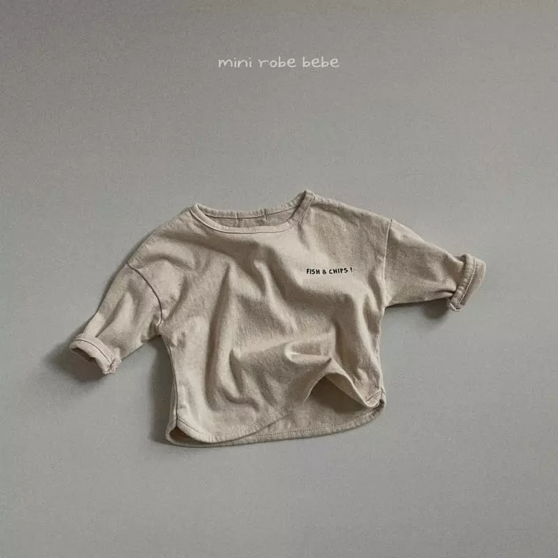 Mini Robe - Korean Baby Fashion - #babylifestyle - Basic Piping Tee - 3