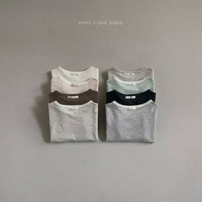 Mini Robe - Korean Baby Fashion - #babyoninstagram - Bebe Capri 1+1 Tee - 3