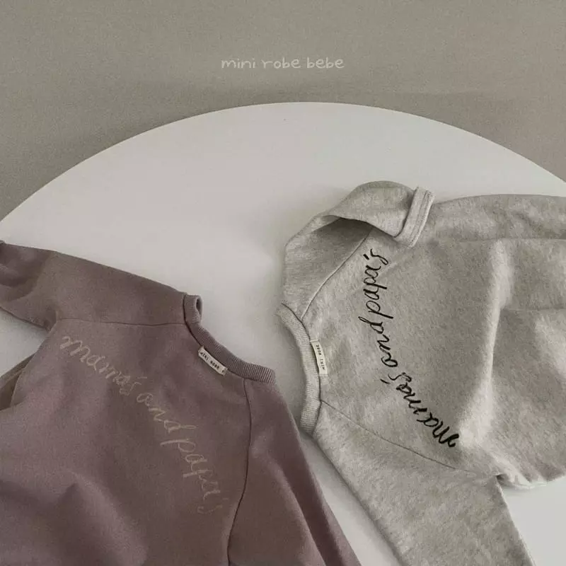 Mini Robe - Korean Baby Fashion - #babyoninstagram - Mama Papa Bodysuit - 9
