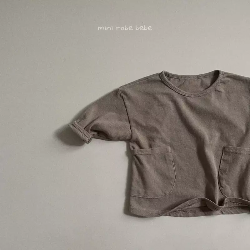 Mini Robe - Korean Baby Fashion - #babyoninstagram - Pocket Tee - 6