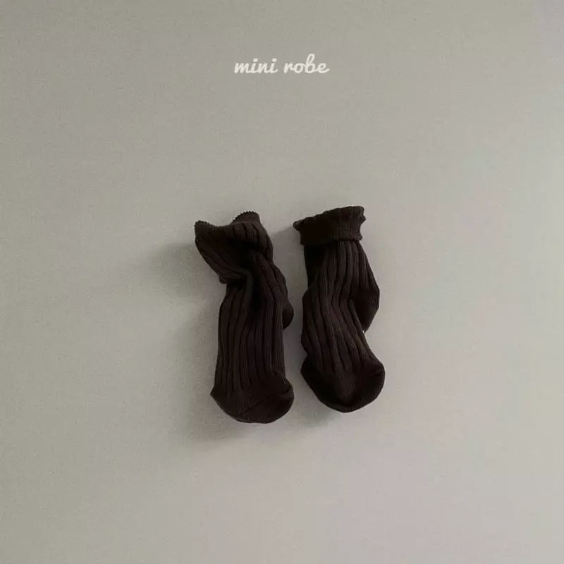 Mini Robe - Korean Baby Fashion - #babyootd - Bebe Pistachio Socks [set of 5] - 6