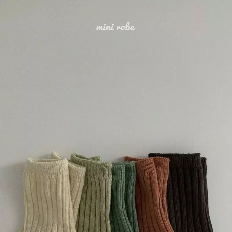 Mini Robe - Korean Baby Fashion - #babyoutfit - Bebe Pistachio Socks [set of 5] - 8