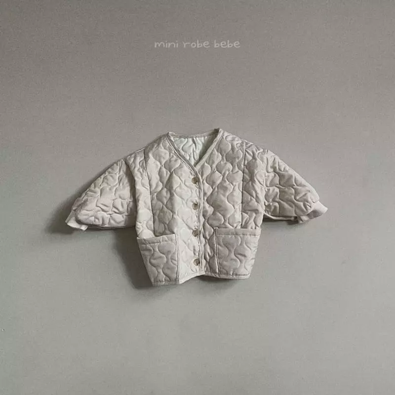 Mini Robe - Korean Baby Fashion - #babyoutfit - Beeb Spring Quilting Jacket - 3