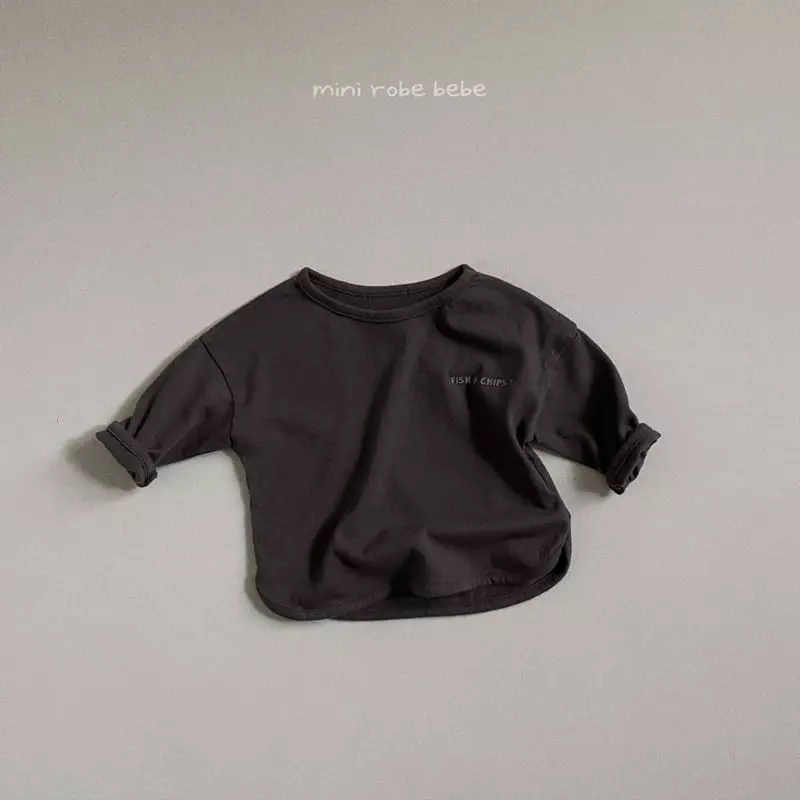 Mini Robe - Korean Baby Fashion - #babyoutfit - Basic Piping Tee - 7