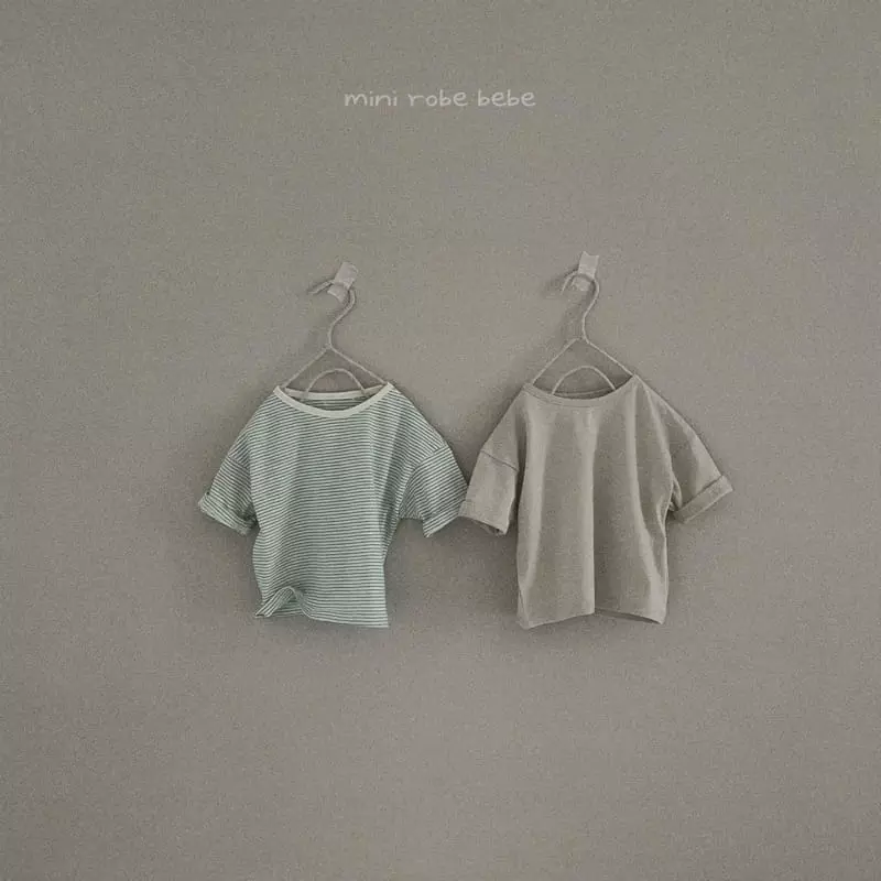 Mini Robe - Korean Baby Fashion - #babywear - Bebe Capri 1+1 Tee - 7
