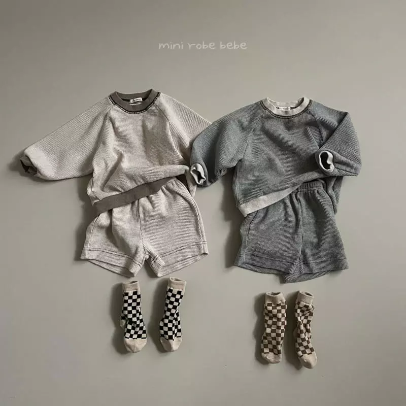 Mini Robe - Korean Baby Fashion - #onlinebabyboutique - Bebe Checker Board Socks [set of 3] - 9