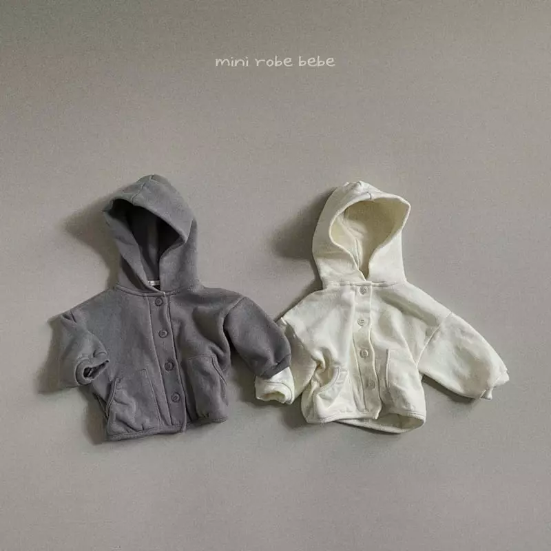 Mini Robe - Korean Baby Fashion - #onlinebabyboutique - Bebe Hoody Cardigan