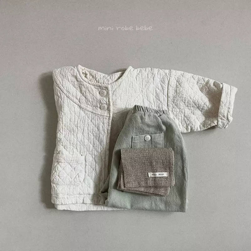 Mini Robe - Korean Baby Fashion - #onlinebabyboutique - Button Pants - 10