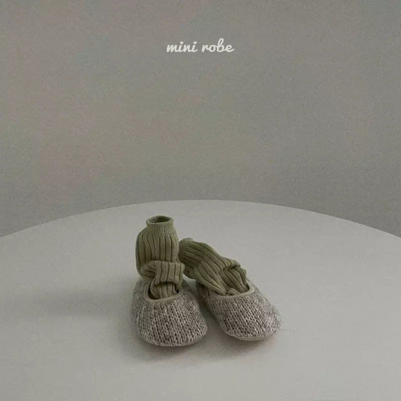 Mini Robe - Korean Baby Fashion - #onlinebabyshop - Bebe Pistachio Socks [set of 5] - 11