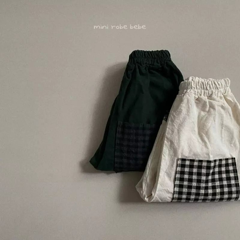 Mini Robe - Korean Baby Fashion - #onlinebabyshop - Check Bbang Pants - 6