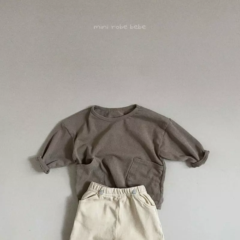 Mini Robe - Korean Baby Fashion - #onlinebabyshop - Pocket Tee - 12