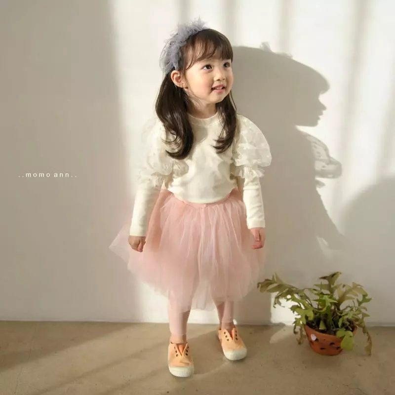 Momo Ann - Korean Children Fashion - #kidzfashiontrend - Sha Skirt Leggings - 4