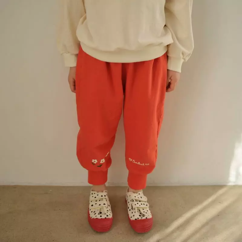 Momo Ann - Korean Children Fashion - #Kfashion4kids - Flower Jogger Pants - 8
