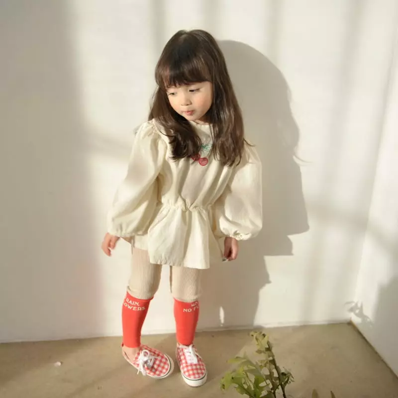 Momo Ann - Korean Children Fashion - #Kfashion4kids - Frill Long Tee - 5