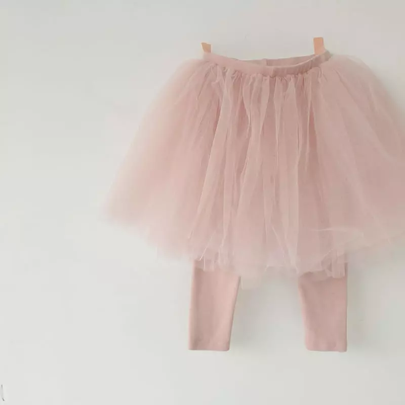 Momo Ann - Korean Children Fashion - #childofig - Sha Skirt Leggings - 10