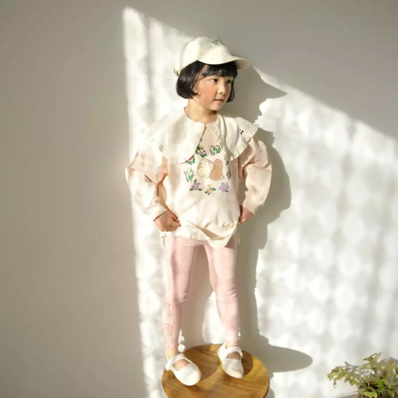 Momo Ann - Korean Children Fashion - #childofig - Flower Leggings - 4