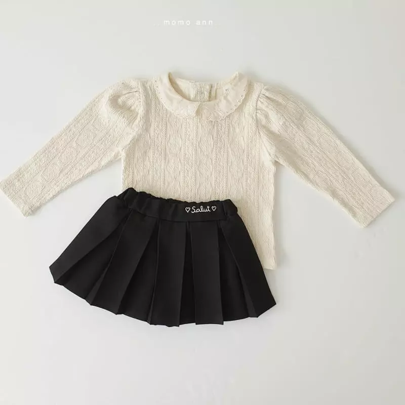 Momo Ann - Korean Children Fashion - #childrensboutique - Wrinkle Skirt - 12