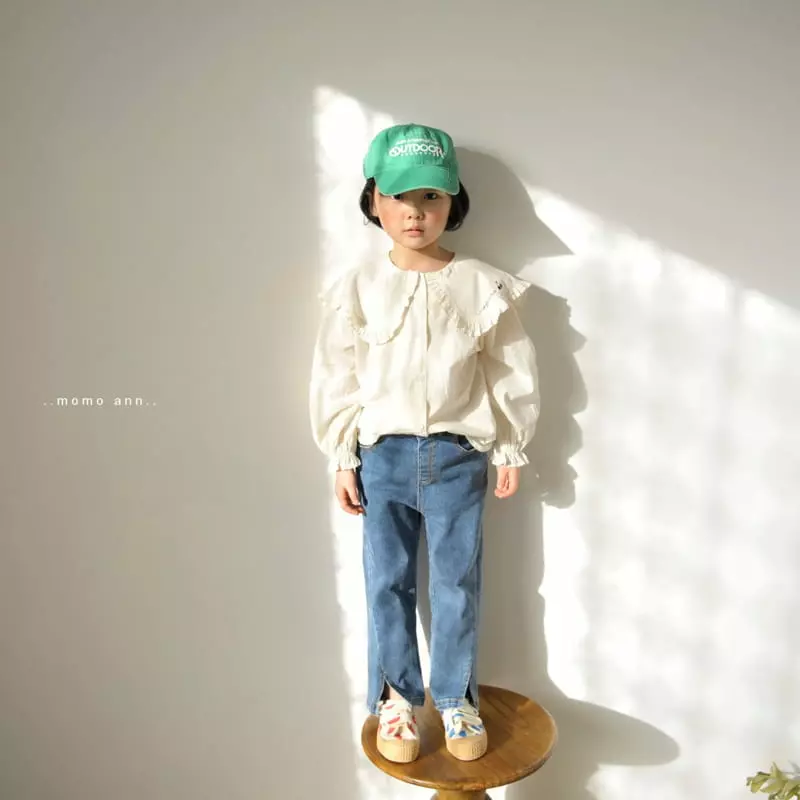 Momo Ann - Korean Children Fashion - #childrensboutique - Slit Jeans - 3