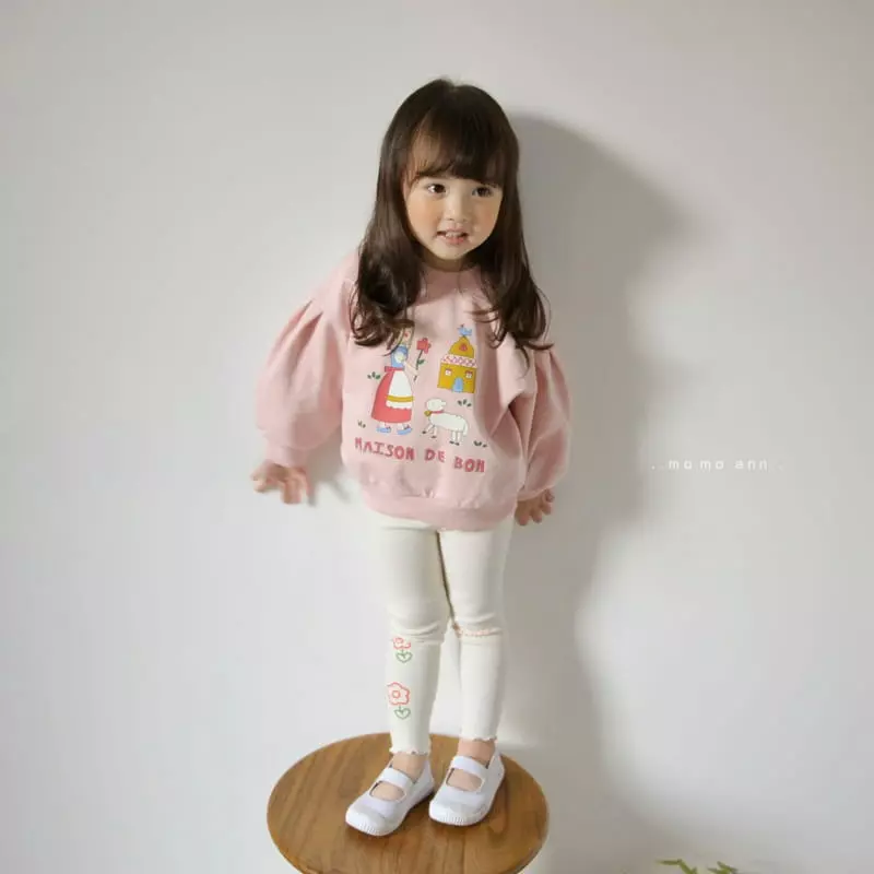 Momo Ann - Korean Children Fashion - #designkidswear - Flower Leggings - 6
